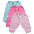 casual style cheap affordable 100% cotton pure color baby training pants